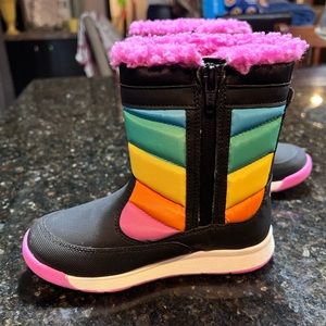 New Merrell Kids Alpine Puffer Boots/Rainbow.  Size 11M, new without tags & box.